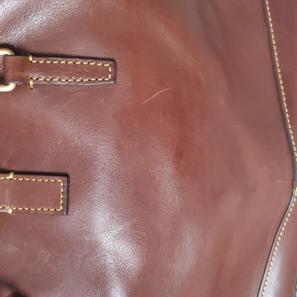 Dooney and Bourke Florentine Leather Perry Satchel - Picture 8 of 12